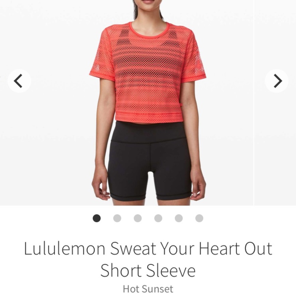 Lululemon Sweat Your Heart Out Short sleeve